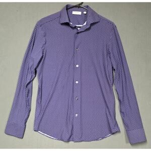 Murano Collezione Men Slim Fit Medium Shirt Button-up Long Sleeve Stretch Casual